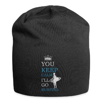 Surfer Surferboy Windsurfing Beach - Jersey Beanie - black - Front