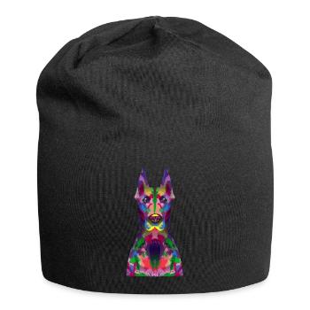 Doberman Pinscher Dog Dobie - Jersey Beanie - black - Front