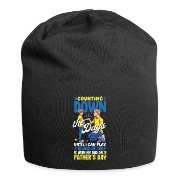 Counting Down the Days Father's Day - Jersey-Beanie - Schwarz - Vorne
