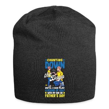 Compte à rebours des jours de la fête des pères - Bonnet en jersey - charbon - Devant