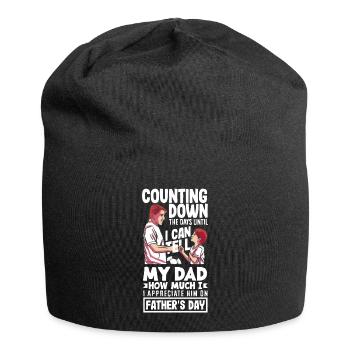 Counting Down the Days Father's Day - Jersey-Beanie - Schwarz - Vorne