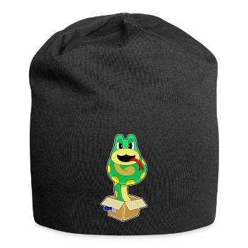 Schlange Karton - Jersey-Beanie - Schwarz - Vorne