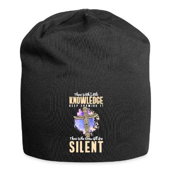 Totem Skull Raven Freedom - Jersey Beanie - black - Front