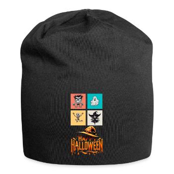 Dance of halloween: A Colorful Ensemble - Jersey Beanie - black - Front