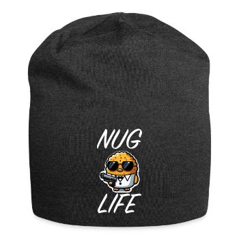 Chicken Nuggets Funny Nuggets Nug Life Quote - Jersey Beanie - charcoal grey - Front