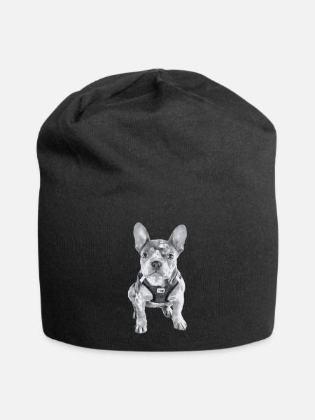 Carlos - Jersey-Beanie - Schwarz