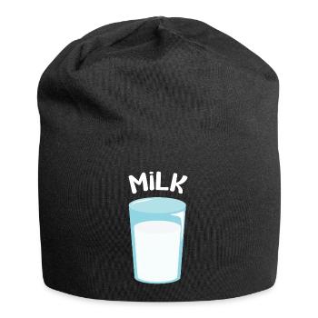 Glas Milch - Jersey-Beanie - Schwarz - Vorne