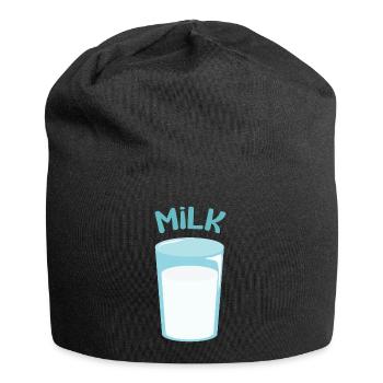 Glas Milch - Jersey-Beanie - Schwarz - Vorne