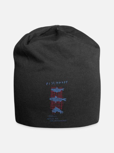 Fischkopp - Jersey-Beanie - Schwarz