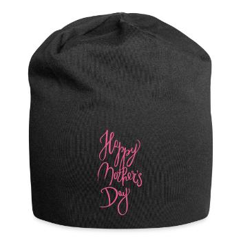 Happy Mothers Day Calligraphy - Jersey Beanie - black - Front