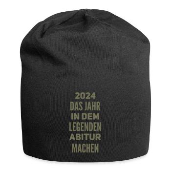ABI Abitur - Jersey-Beanie - Schwarz - Vorne