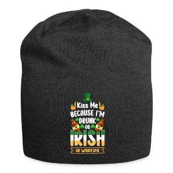 Irish Pub Shamrock Travel Holidays - Jersey Beanie - charcoal grey - Front