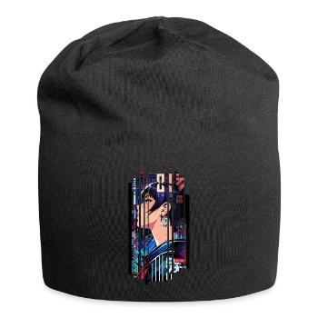 Cyborg Woman futuristique - Bonnet en jersey - noir - Devant