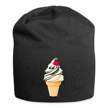 Eiscreme Tüte Grafik - Jersey Beanie - black - Front