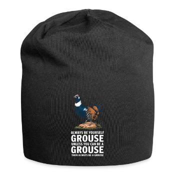 Auerhahn - Jersey-Beanie - Schwarz - Vorne