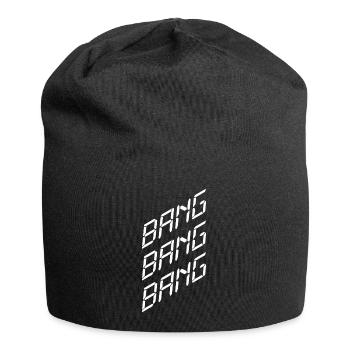 Bang Bang Bang – Fête, musique et ambiance de club - Bonnet en jersey - noir - Devant