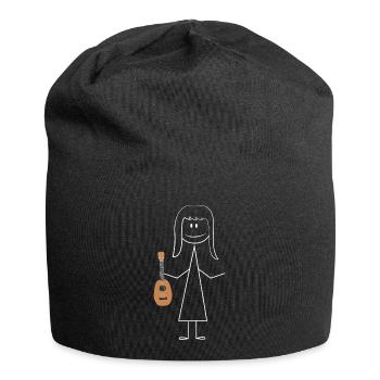 Ukulélé hawaïen ukulélé Ukulélé Girl - Bonnet en jersey - noir - Devant