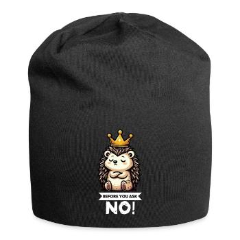 Before You Ask Igel Igelliebhaber Igelfan Stachel - Jersey-Beanie - Schwarz - Vorne