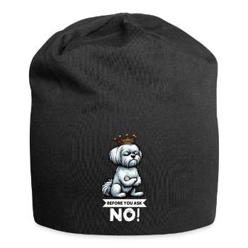 Before You Ask Malteser Maltese Owners Maltese - Jersey Beanie - black - Front