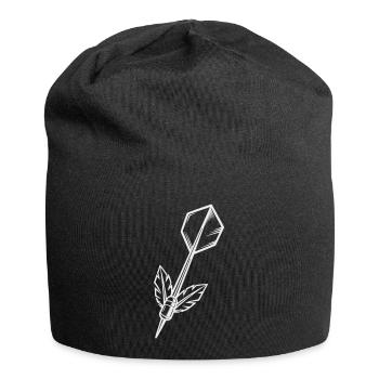 Dartpfeil mit Flügel - Jersey-Beanie - Schwarz - Vorne