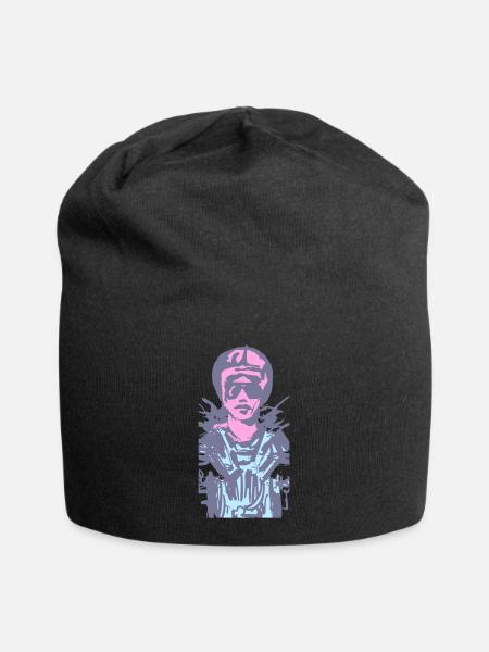 motarde - Bonnet en jersey - noir