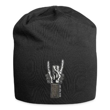Rock That Shit – Skeleton Hand Guitar Shirt - Jersey Beanie - black - Front
