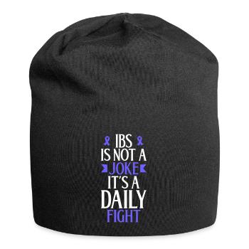 Täglicher Kampf mit IBS - Kein Spaß - Jersey-Beanie - Schwarz - Vorne