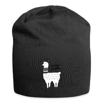 no drama llama - Jersey Beanie - black - Front
