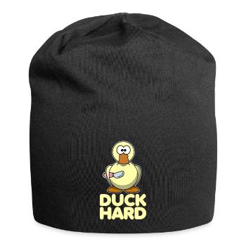 Duck Hard Duck Knife Sarcastic - Jersey-Beanie - Schwarz - Vorne