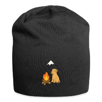 The magic of the campfire in the open air - Jersey Beanie - black - Front