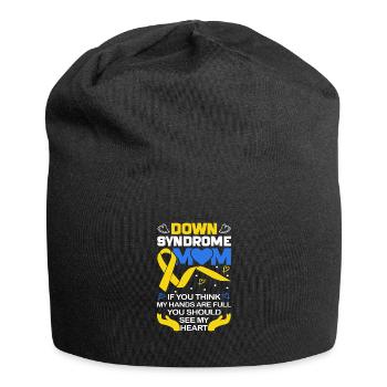 Down Syndrome Mom Down Syndrome Awareness - Jersey-Beanie - Schwarz - Vorne