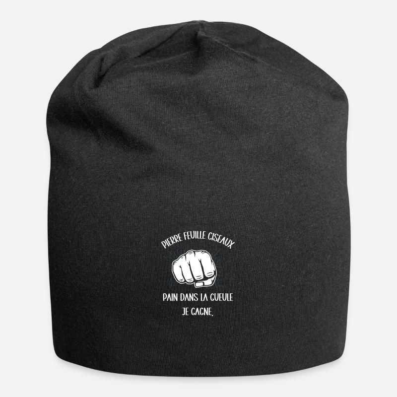 pain dans la gueule - Bonnet en jersey - noir