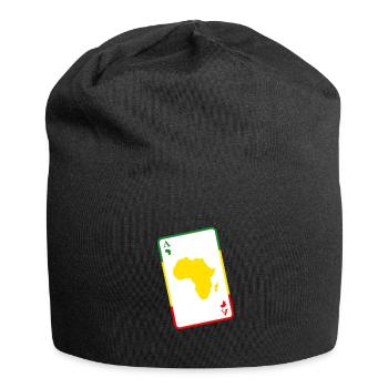 afrika love afrikanisch ASS afro party safari - Jersey-Beanie - Schwarz - Vorne