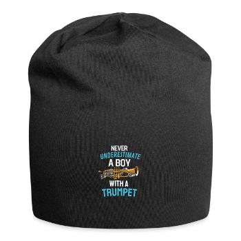 Trumpeter Boys Brass Band Gift Trumpet - Jersey Beanie - black - Front