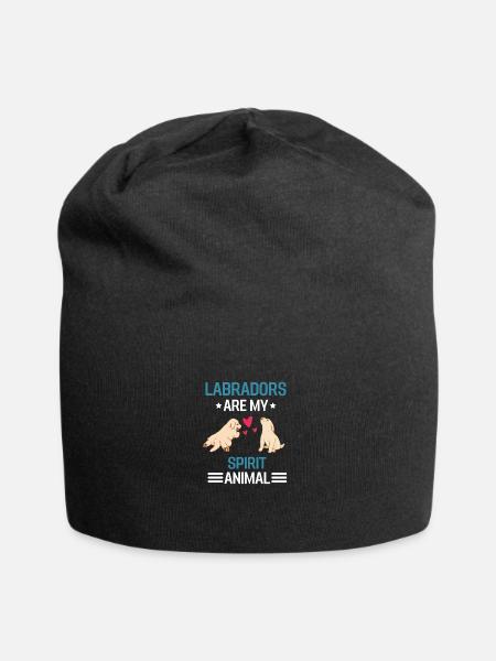 Hundebesitzer Hunde Geschenk Lustiges Labrador - Jersey-Beanie - Schwarz