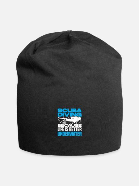 Scuba Diving Because Life Is Better Underwater Scu - Jersey-Beanie - Schwarz