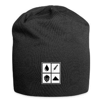 Retro Graphic Homebrewing Winemaking Brewery Craft - Jersey-Beanie - Schwarz - Vorne