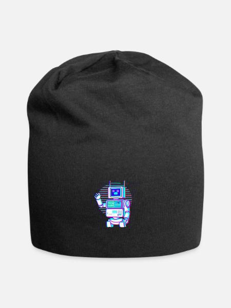 i'm not a robot - Jersey Beanie - black