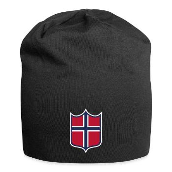 Norwegen - Jersey-Beanie - Schwarz - Vorne