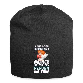 Suche Schutzengel Nerven - Jersey-Beanie - Anthrazit - Vorne