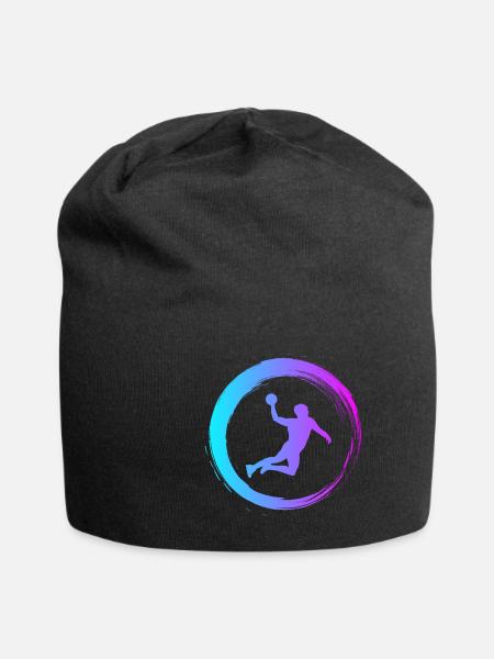 Sporty Hobby Leidenschaft Handball - Jersey-Beanie - Schwarz