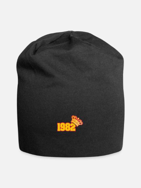 Né en 1982 - Bonnet en jersey - noir