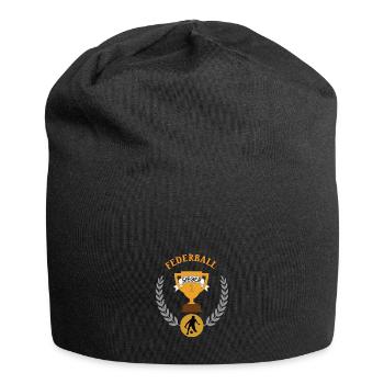 Federball Sieger Pokal Turnier Spiel 1. Platz - Jersey-Beanie - Schwarz - Vorne