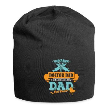 Arzt Vater Papa cooler - Jersey-Beanie - Schwarz - Vorne