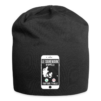 Le Danemark m'appelle - Faut que j'y aille - Bonnet en jersey - noir - Devant
