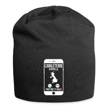 L'Angleterre m'appelle - Faut que j'y aille - Bonnet en jersey - noir - Devant