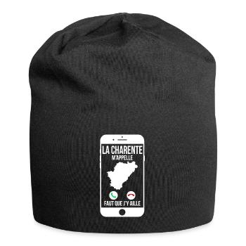 La Charente m'appelle - Faut que j'y aille - Bonnet en jersey - noir - Devant