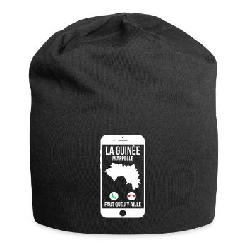 La Guinée m'appelle - Faut que j'y aille - Bonnet en jersey - noir - Devant