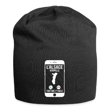 L'Alsace m'appelle - Faut que j'y aille - Bonnet en jersey - noir - Devant