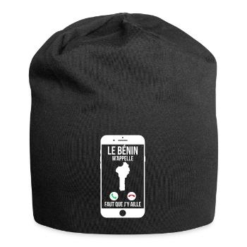 Le Bénin m'appelle - Faut que j'y aille - Bonnet en jersey - noir - Devant